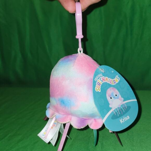 BLACK FRIDAY SALE - Squishmallows Krisa Jellyfish Clip NWT 2023 - Picture 9 of 9